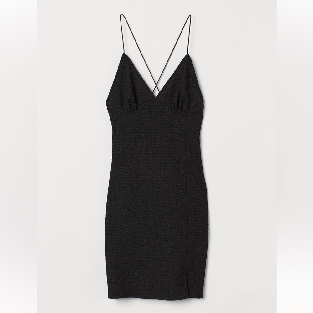 Textured bodycon dress